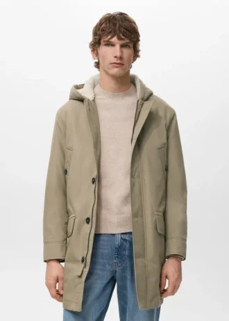 Gesteppter Parka mit wasserabweisender Kapuze