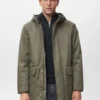 Gesteppter Parka mit wasserabweisender Kapuze Gesteppter Parka mit wasserabweisender Kapuze