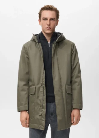 Gesteppter Parka mit wasserabweisender Kapuze