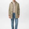 Gesteppter Parka mit wasserabweisender Kapuze Gesteppter Parka mit wasserabweisender Kapuze
