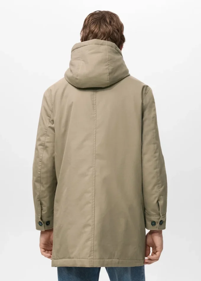 Gesteppter Parka mit wasserabweisender Kapuze Gesteppter Parka mit wasserabweisender Kapuze