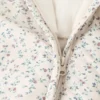Gesteppter Pullover mit Blumenmuster