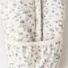 Gesteppter Pullover mit Blumenmuster