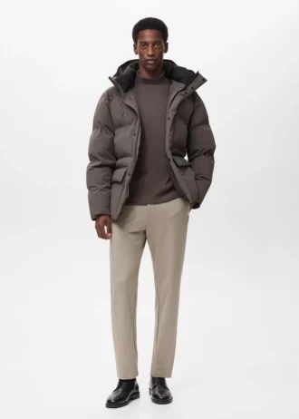 Gesteppter, wasserdichter Anorak