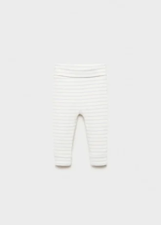 Gestreifte Baumwoll-Leggings