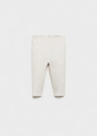 Gestreifte Baumwoll-Leggings