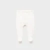 Gestreifte Baumwoll-Leggings
