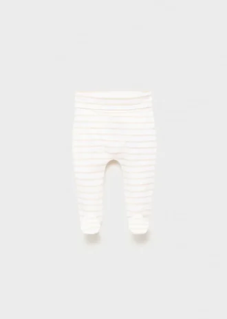 Gestreifte Baumwoll-Leggings