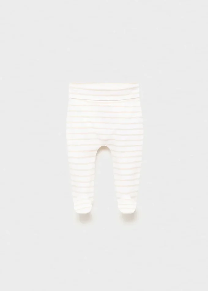 Gestreifte Baumwoll-Leggings