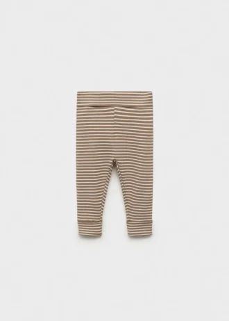 Gestreifte Baumwoll-Leggings