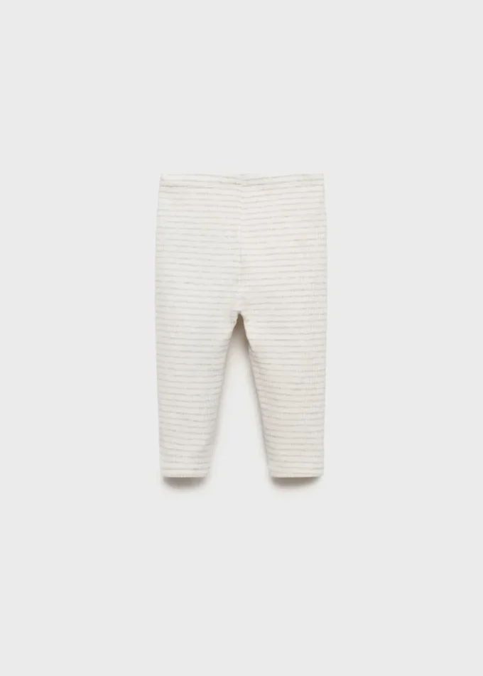 Gestreifte Baumwoll-Leggings