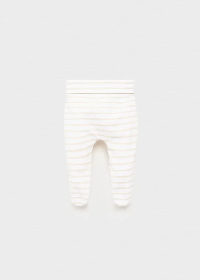 Gestreifte Baumwoll-Leggings