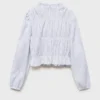 Gestreifte Baumwollbluse Gestreifte Baumwollbluse