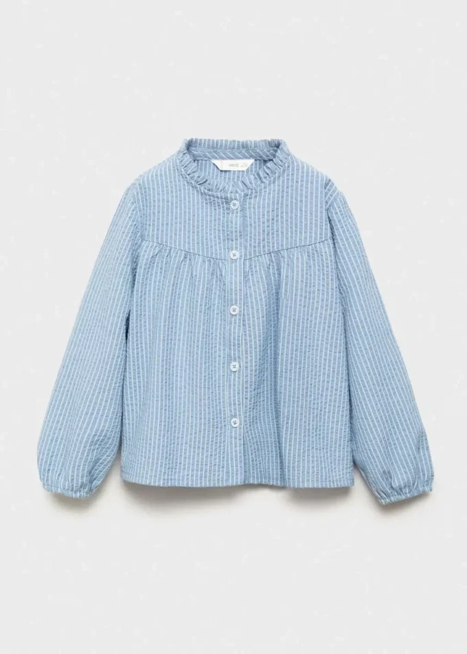 Gestreifte Baumwollbluse Gestreifte Baumwollbluse