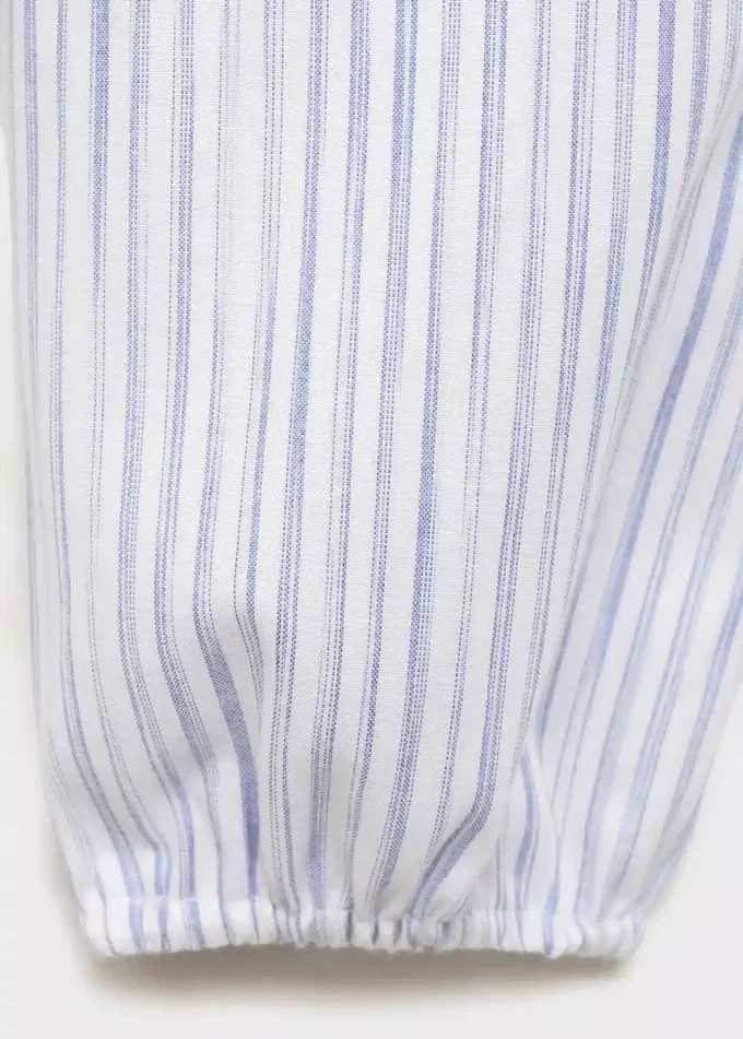Gestreifte Baumwollbluse Gestreifte Baumwollbluse