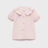Gestreifte Bluse mit Peter-Pan-Kragen Gestreifte Bluse mit Peter-Pan-Kragen