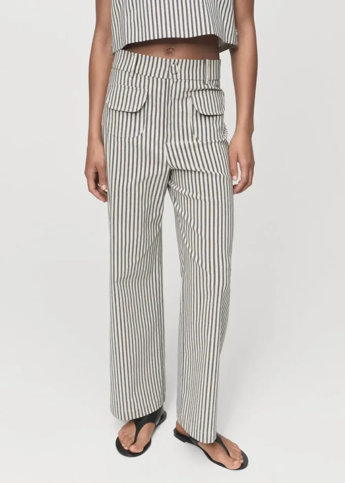 Gestreifte Hose mit Taschen Gestreifte Hose mit Taschen