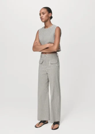 Gestreifte Hose mit Taschen Gestreifte Hose mit Taschen