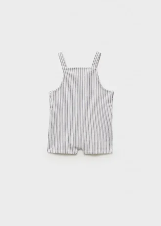 Gestreifte kurze Latzhose