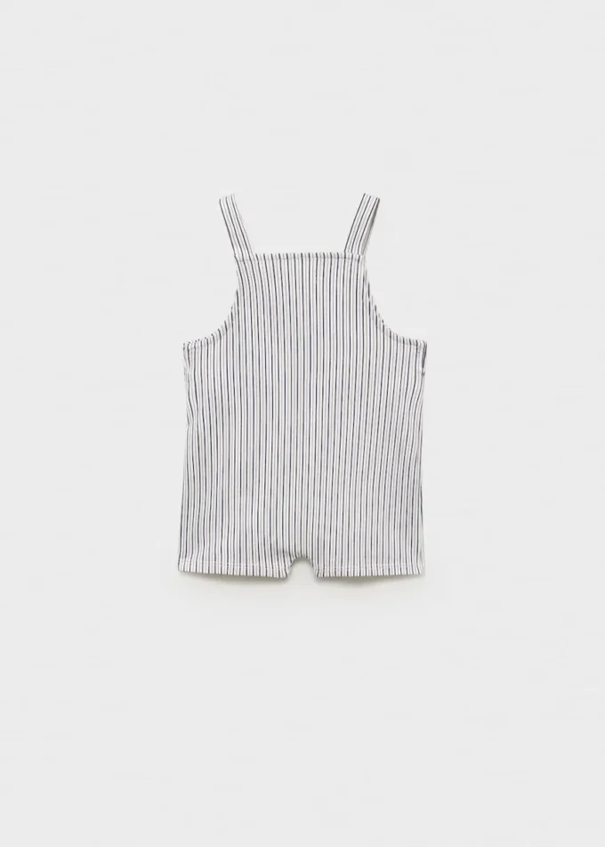 Gestreifte kurze Latzhose Gestreifte kurze Latzhose