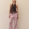 Gestreifte Ramie-Hose Gestreifte Ramie-Hose