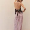 Gestreifte Ramie-Hose Gestreifte Ramie-Hose