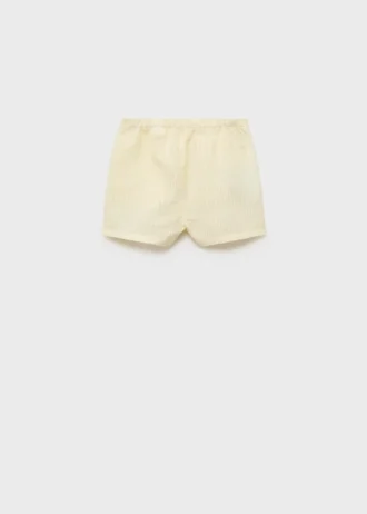 Gestreifte Shorts mit Struktur