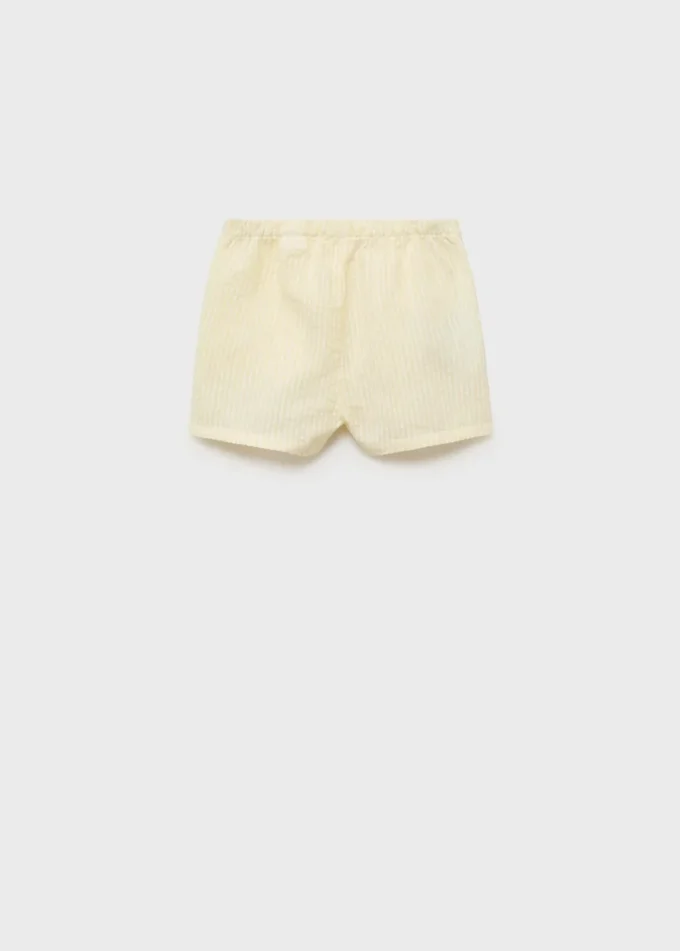 Gestreifte Shorts mit Struktur