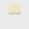 Gestreifte Shorts mit Struktur
