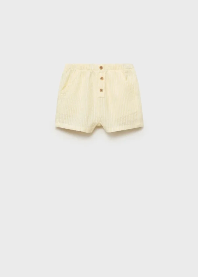 Gestreifte Shorts mit Struktur