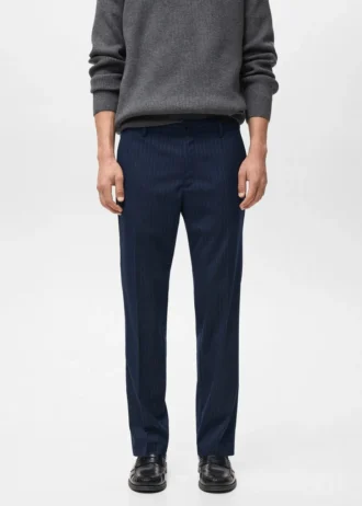 Gestreifte Slim-Fit-Hose