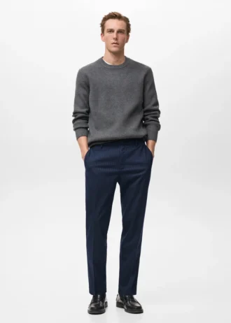 Gestreifte Slim-Fit-Hose