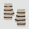 Gestreifte Strickhandschuhe Gestreifte Strickhandschuhe