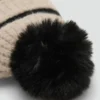 Gestreifte Strickmütze
