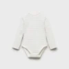 Gestreifter Baby-Body aus Baumwolle