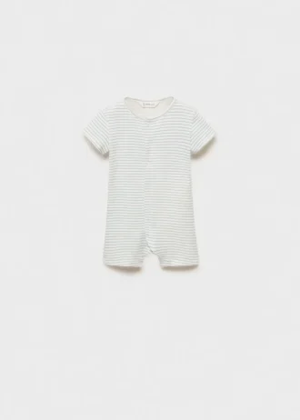 Gestreifter Body-Pyjama