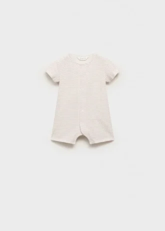 Gestreifter Body-Pyjama