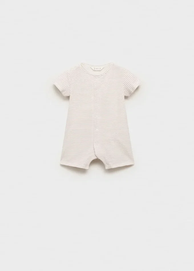 Gestreifter Body-Pyjama