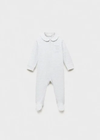 Gestreifter Body-Pyjama