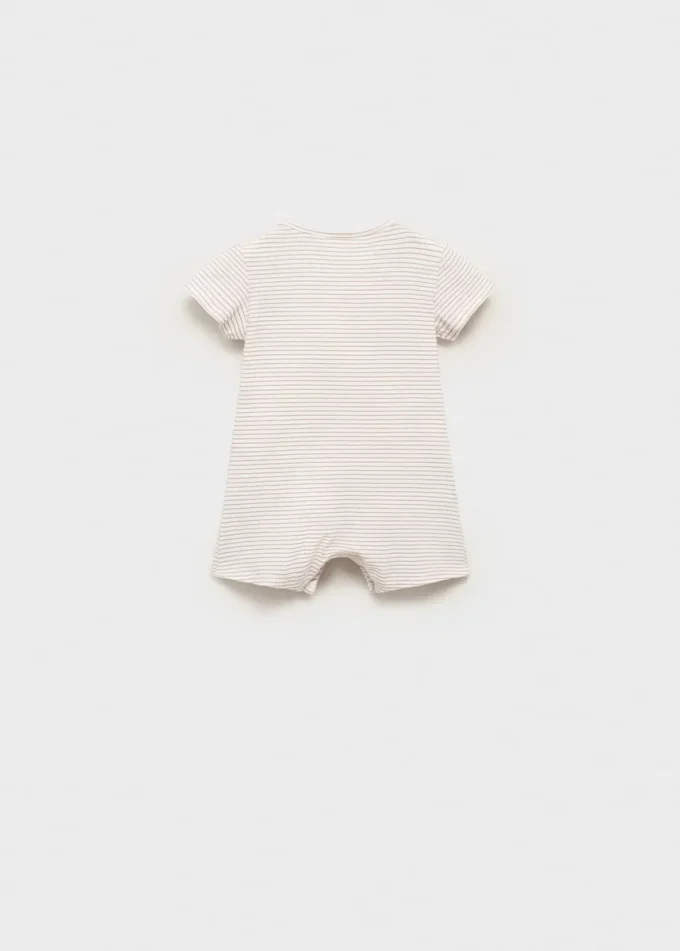 Gestreifter Body-Pyjama