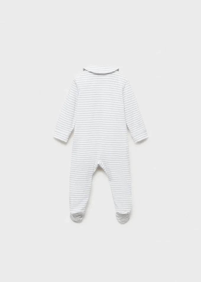 Gestreifter Body-Pyjama