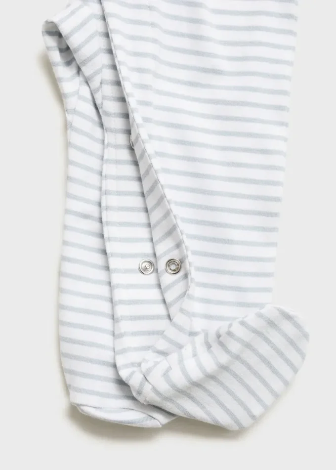 Gestreifter Body-Pyjama