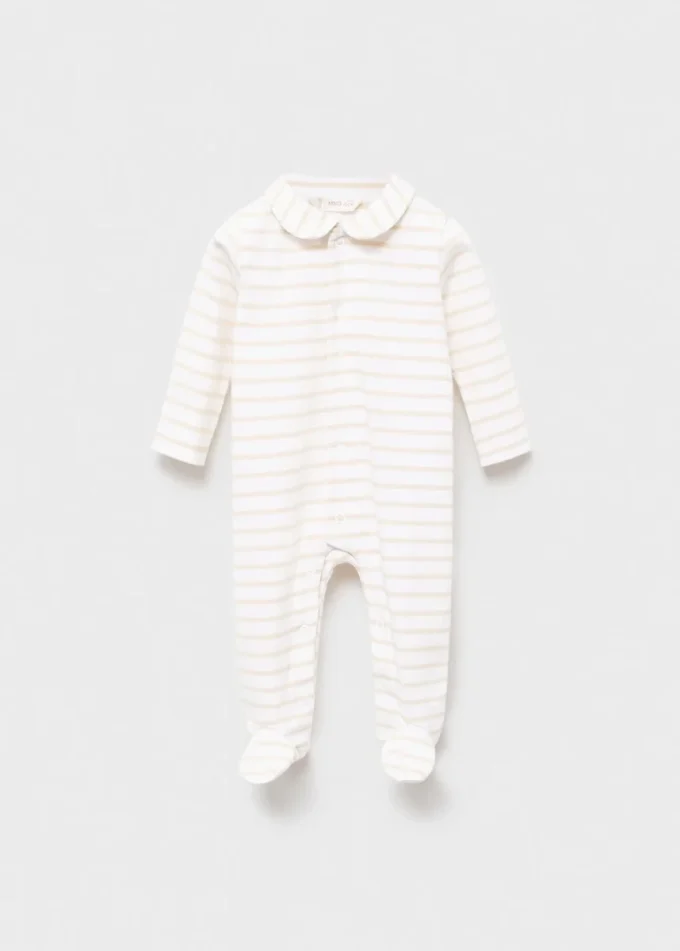 Gestreifter Einteiler-Pyjama
