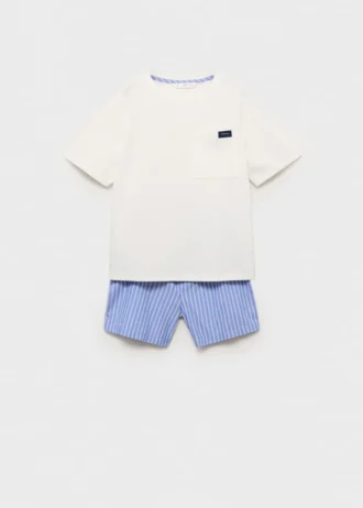 Gestreifter kurzer Pyjama