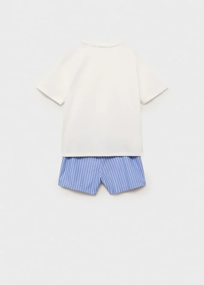 Gestreifter kurzer Pyjama Gestreifter kurzer Pyjama