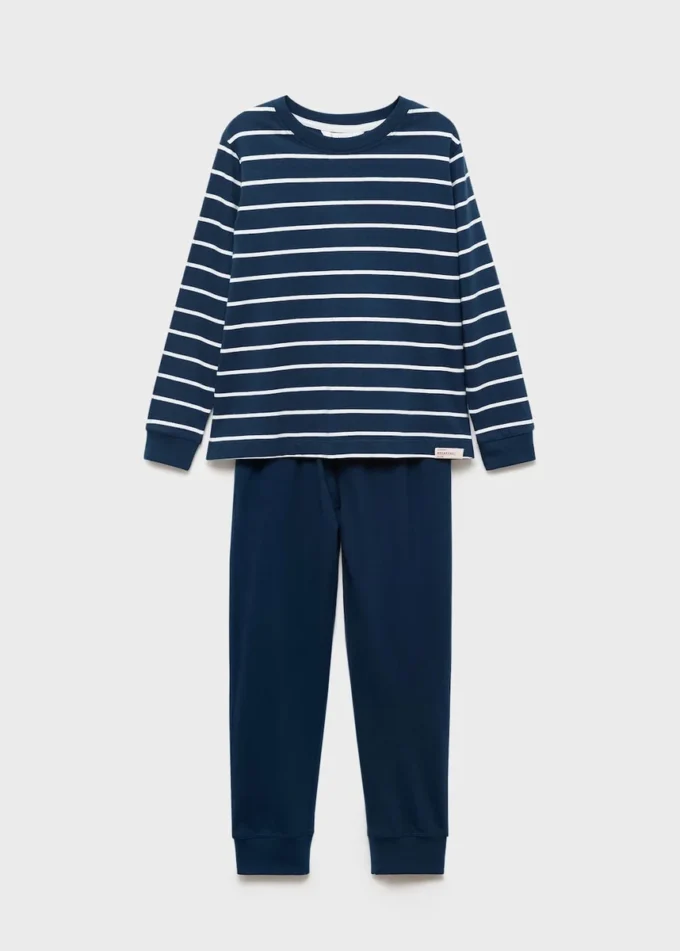 Gestreifter langer Pyjama Gestreifter langer Pyjama