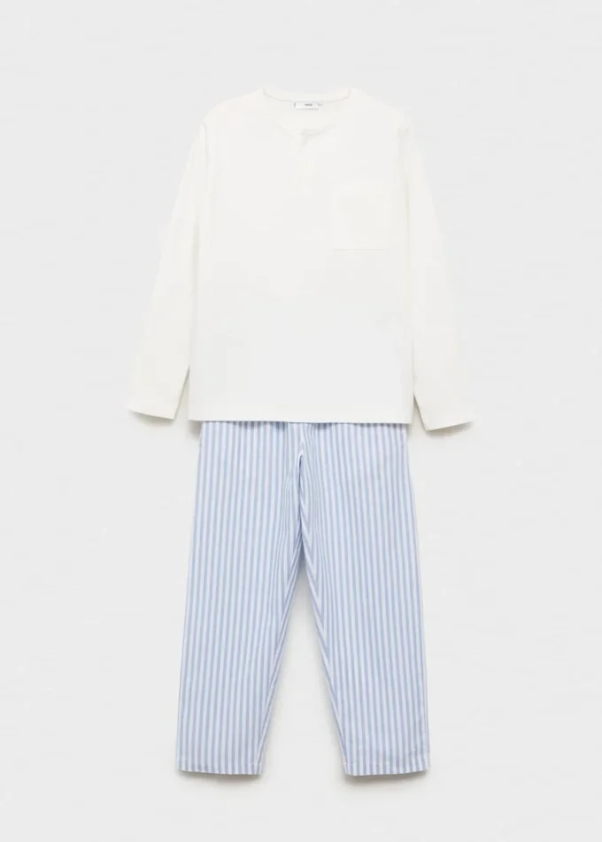 Gestreifter langer Pyjama Gestreifter langer Pyjama