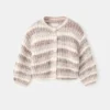 Gestreifter, melierter Pullover
