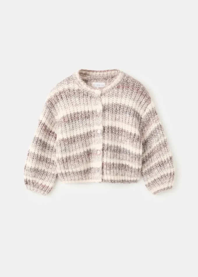Gestreifter, melierter Pullover