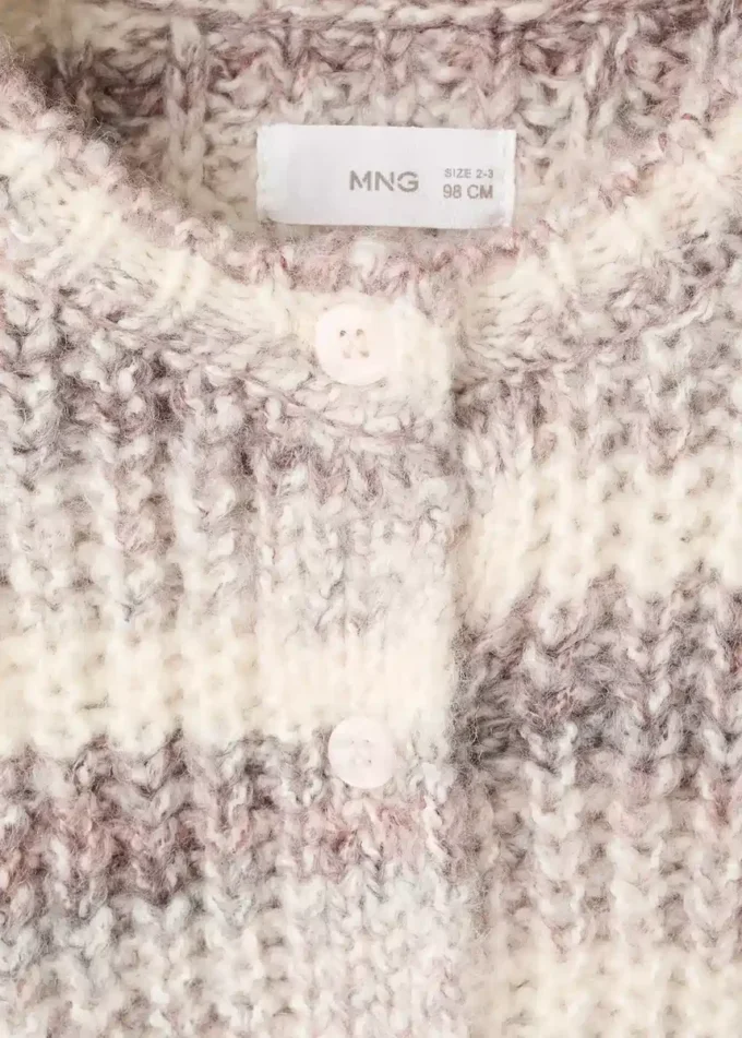 Gestreifter, melierter Pullover